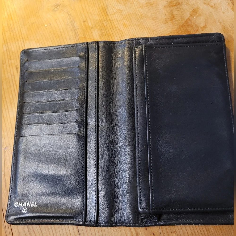 CHANEL Lambskin Perforated Wallet
